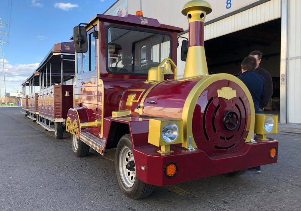 Nuevo tren en la Playa de Muro, en Mallorca