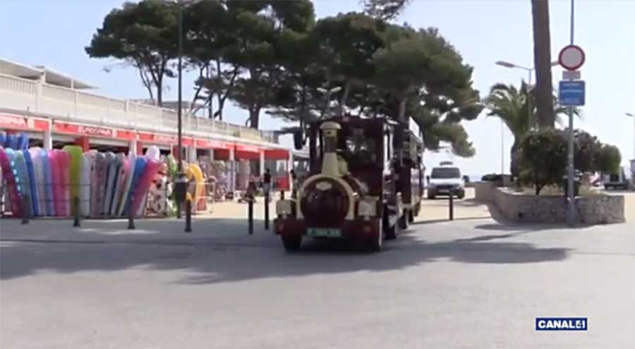Tren Ilertren en las Playas de Muro, Mallorca